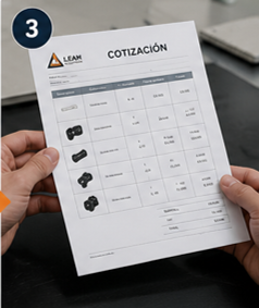 Cotización técnica de conectores H y uniones metálicas para proyectos con Sistema de Tubería Lean 28 mm.